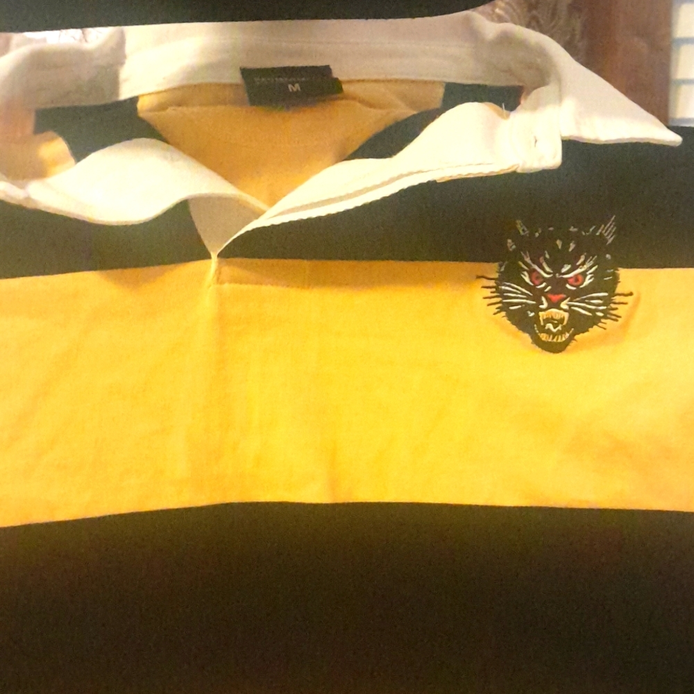 Slumerican Long Sleeve Black /Yellow Shirt